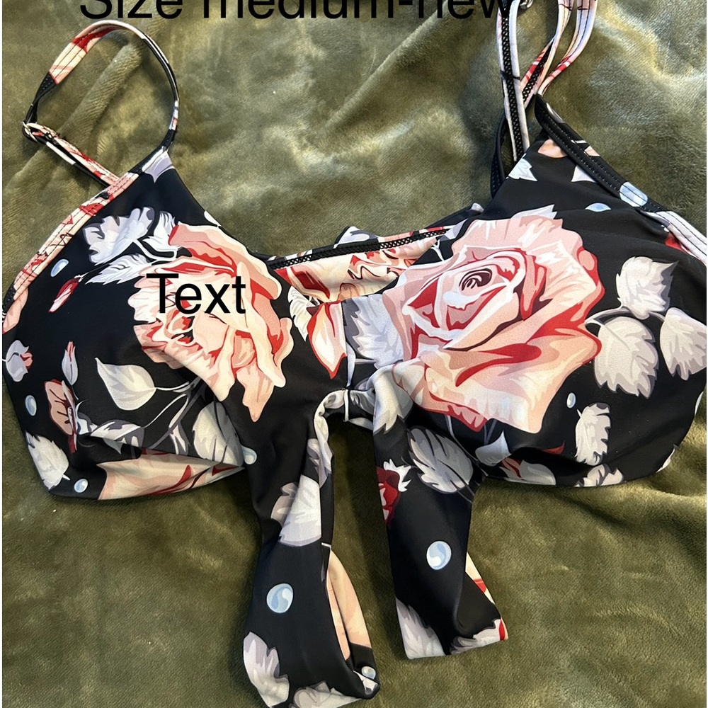 Padded swim suit top